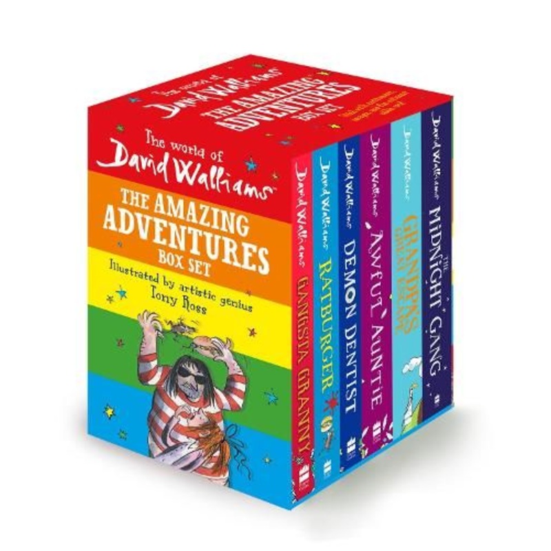 The World of David Walliams: The Amazing Adventures Box Set: Gangsta Granny; Ratburger; Demon Dentist; Awful Auntie; Grandpa's Great Escape; The Midnight Gang