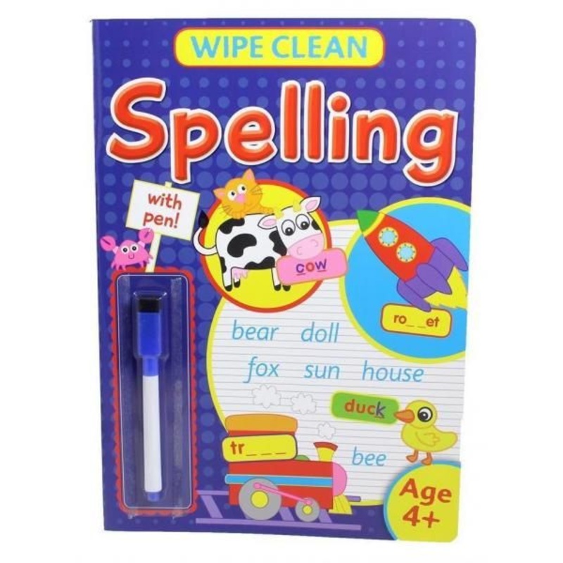 Wipe Clean Spelling With Pen (Age 4+)