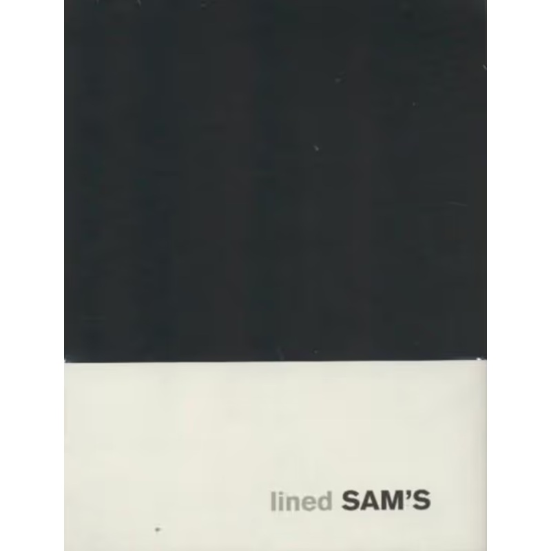 Sams 10x15 Lined Black Notebook